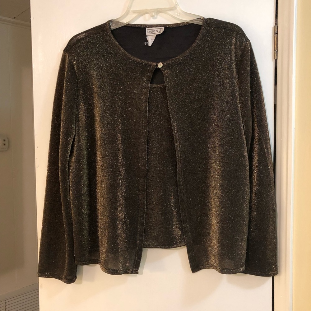 Lauren Lee glittered vintage top. - Picture 1 of 4
